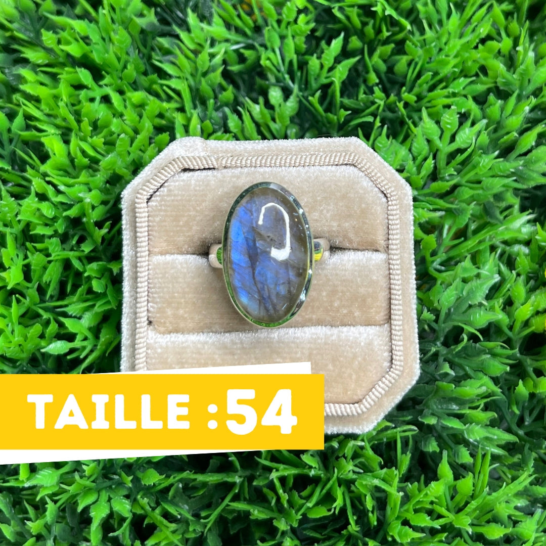 Bague Argent Labradorite Bluefire #219