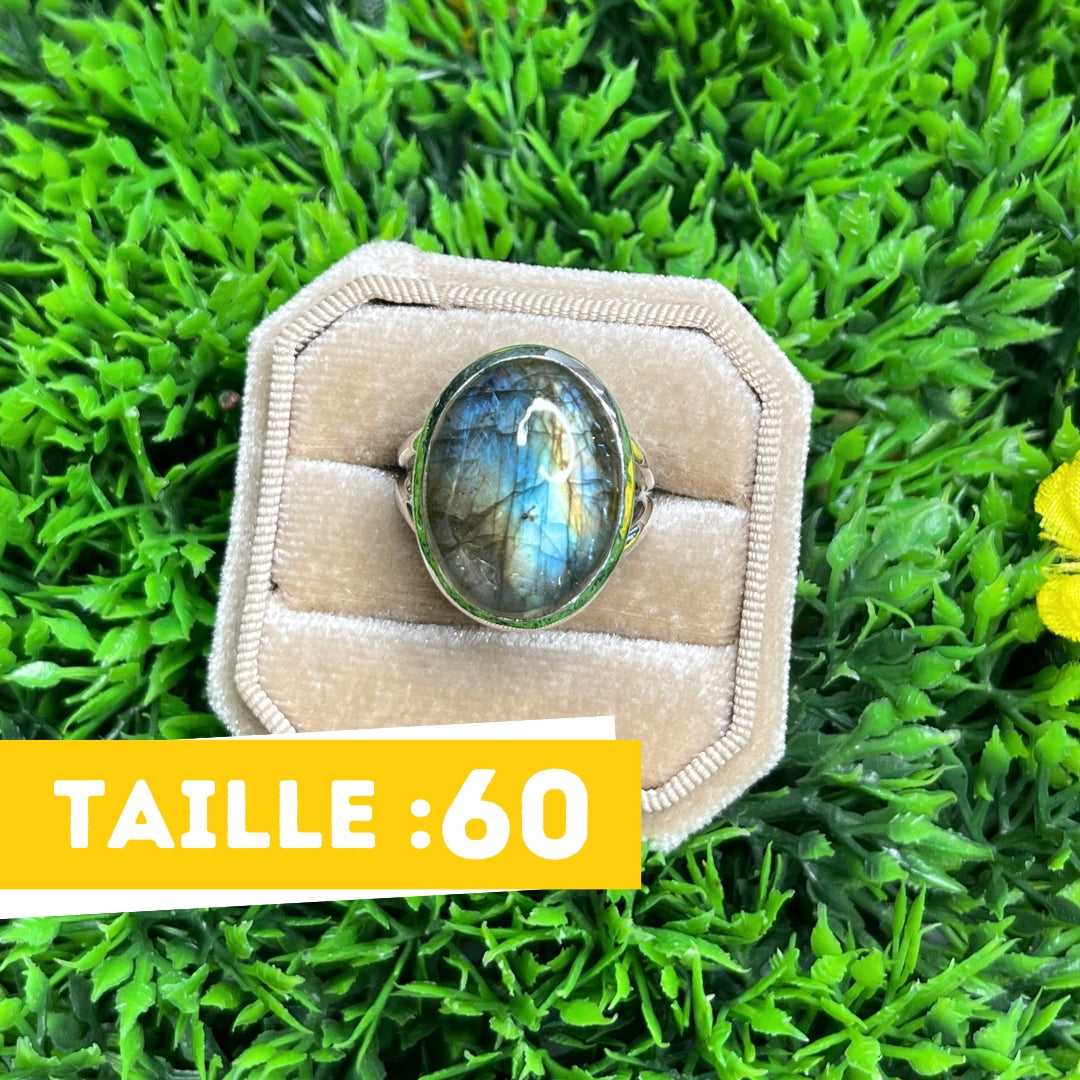 Bague Argent Labradorite Multifire #165