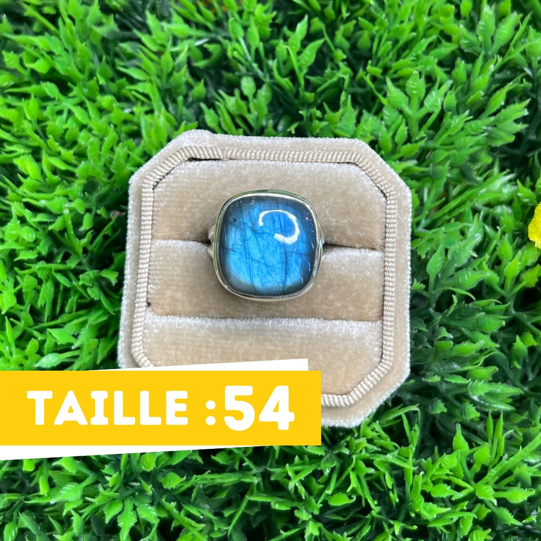 Bague Argent Labradorite Bluefire #201