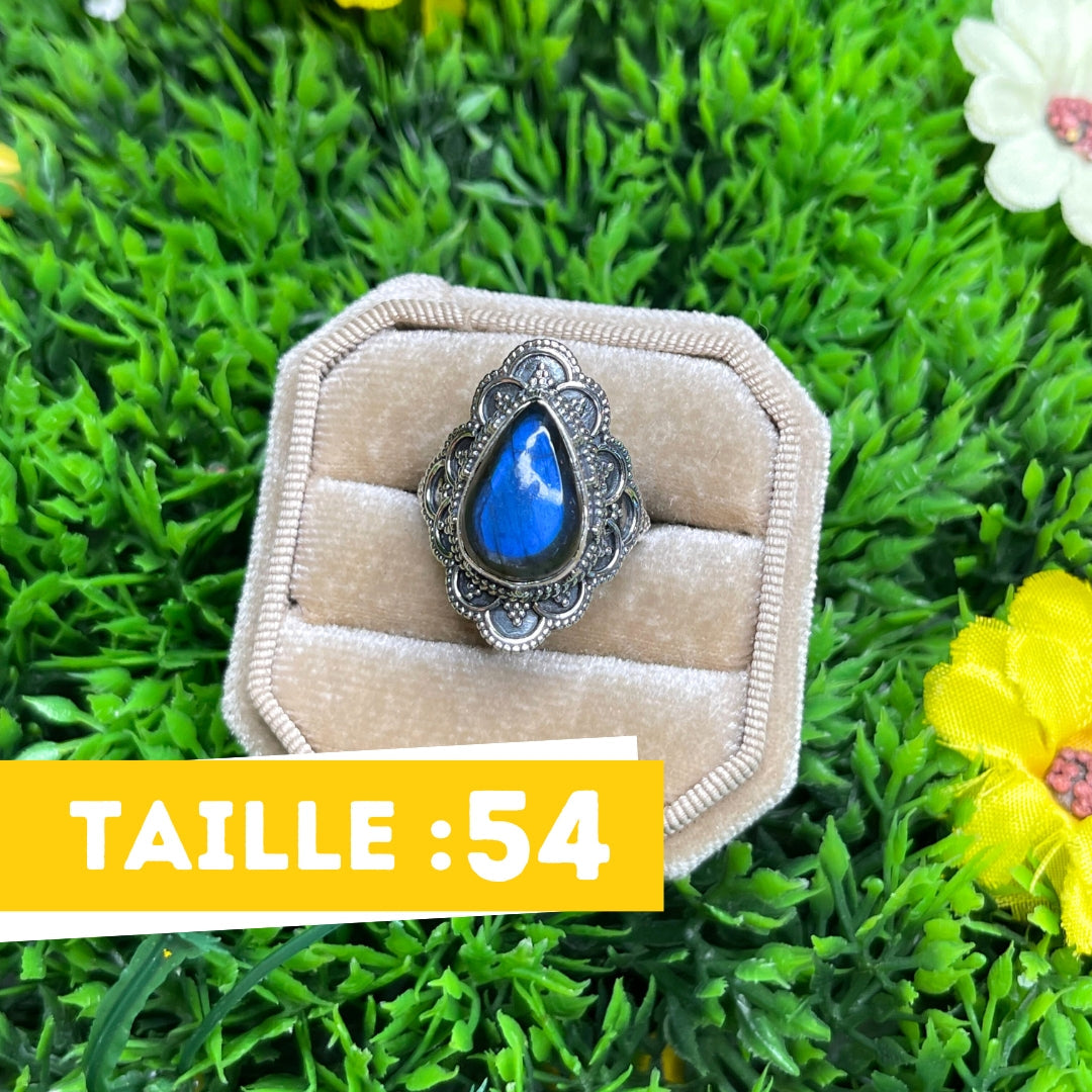 Bague Labradorite Bluefire Argent 925 #35