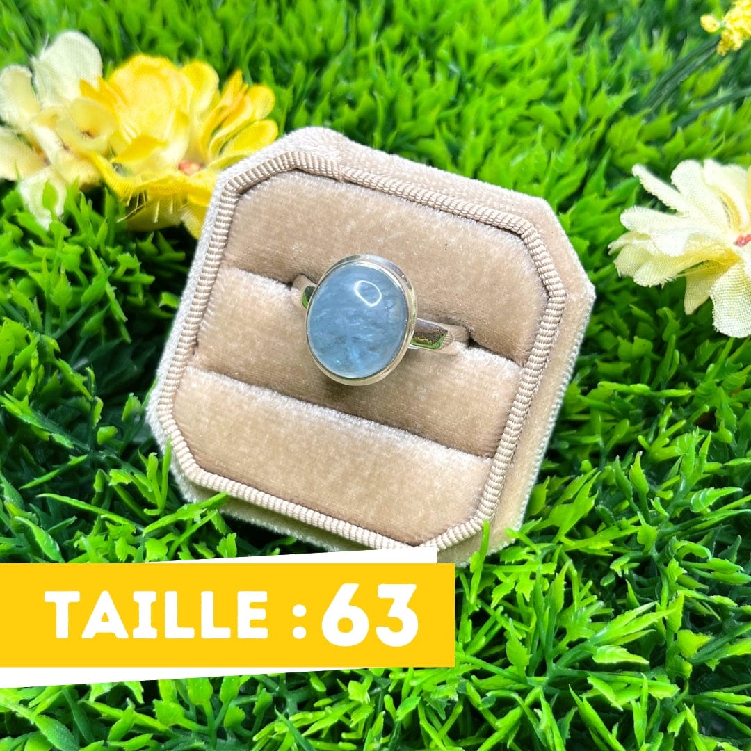 Bague Argent Aigue Marine #45