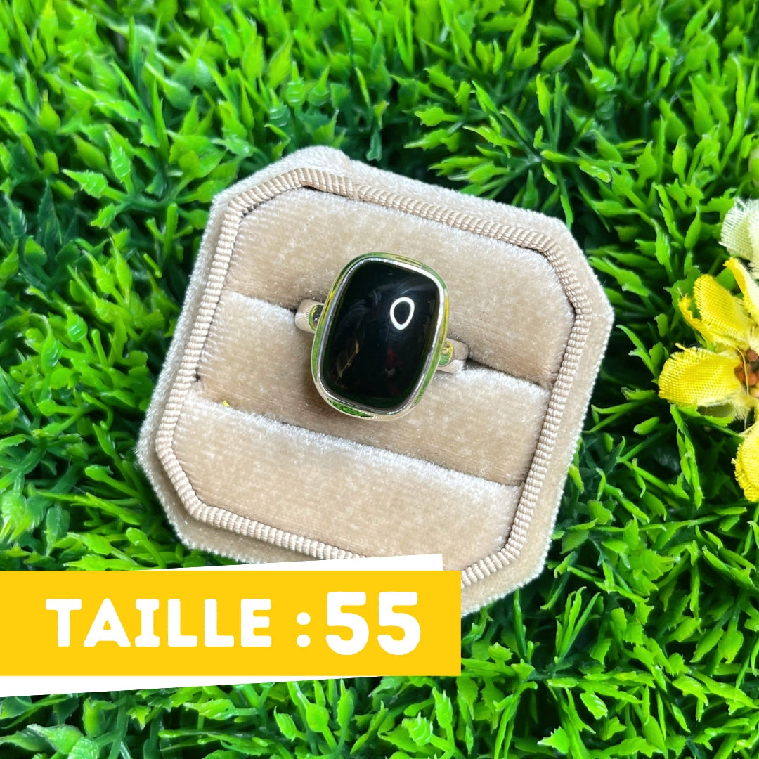 Bague Onyx Argent #11