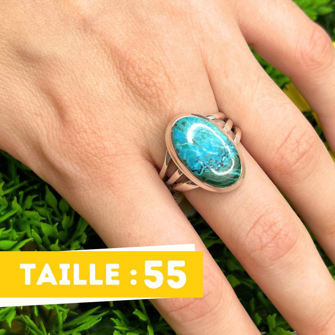 Bague Malachite Chrysocolle #12