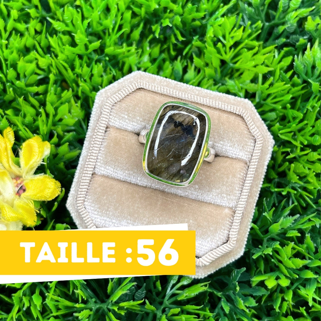 Bague Argent Labradorite Bluefire #144