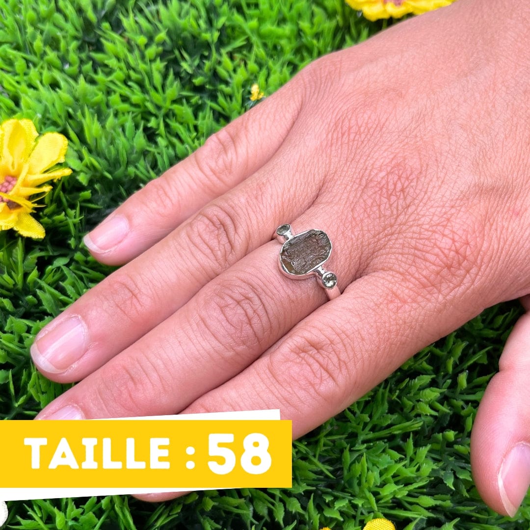 Bague Argent Moldavite #9