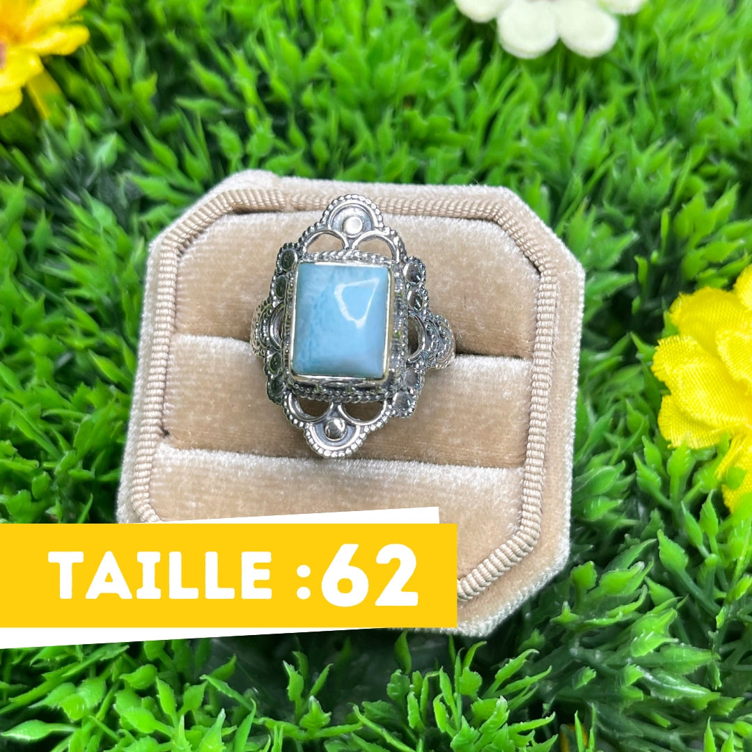 Bague Argent 925 Larimar #35