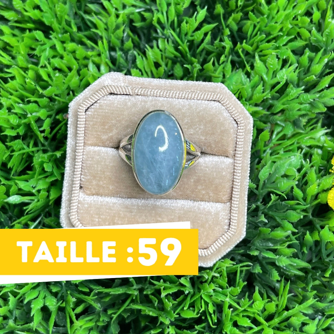 Bague Argent Aigue Marine #84