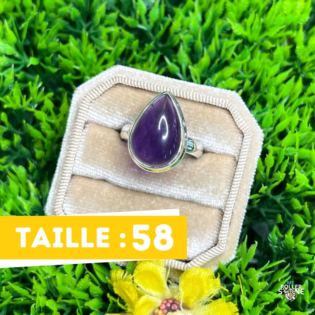 Bague Argent 925 Améthyste #137