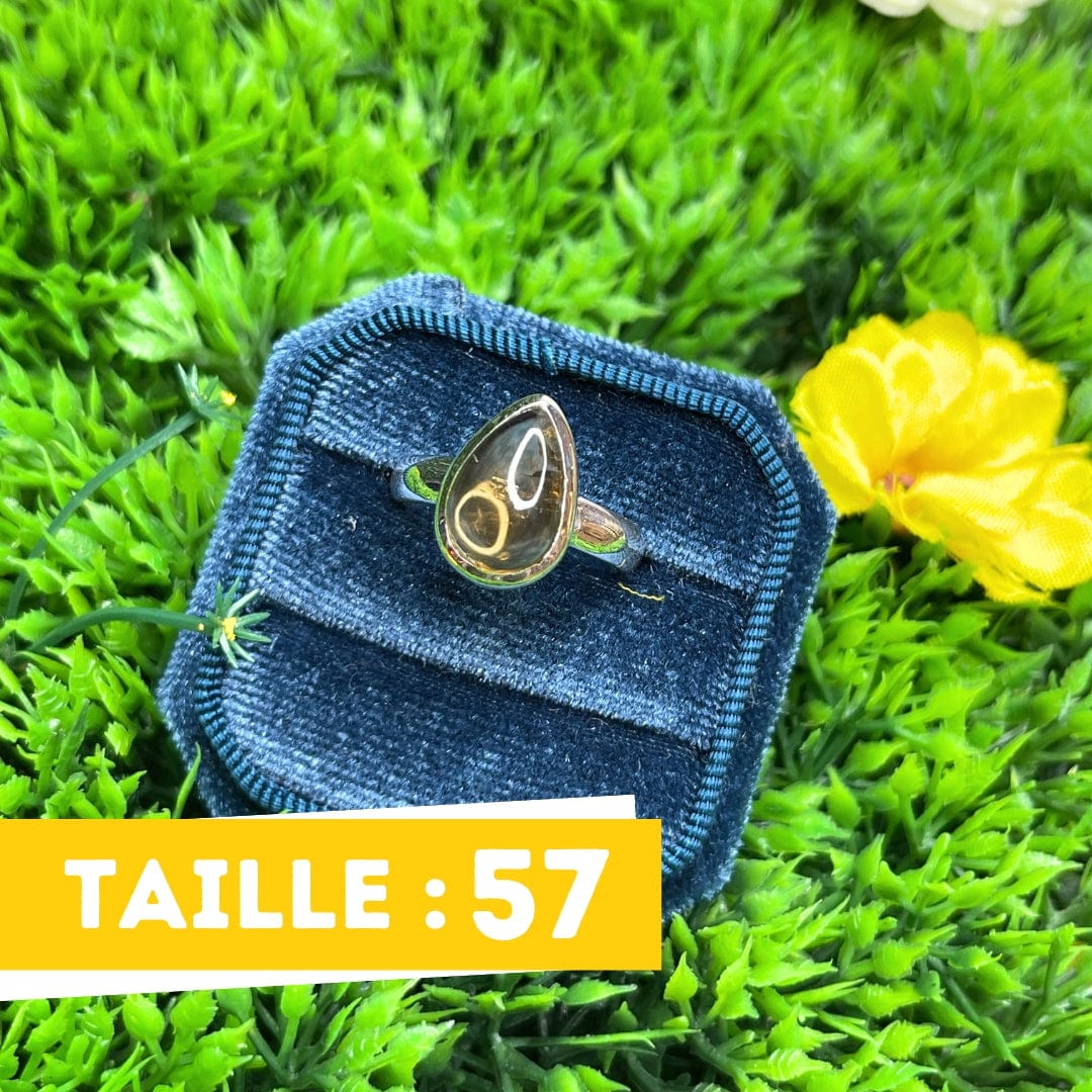 Bague Argent Citrine #8