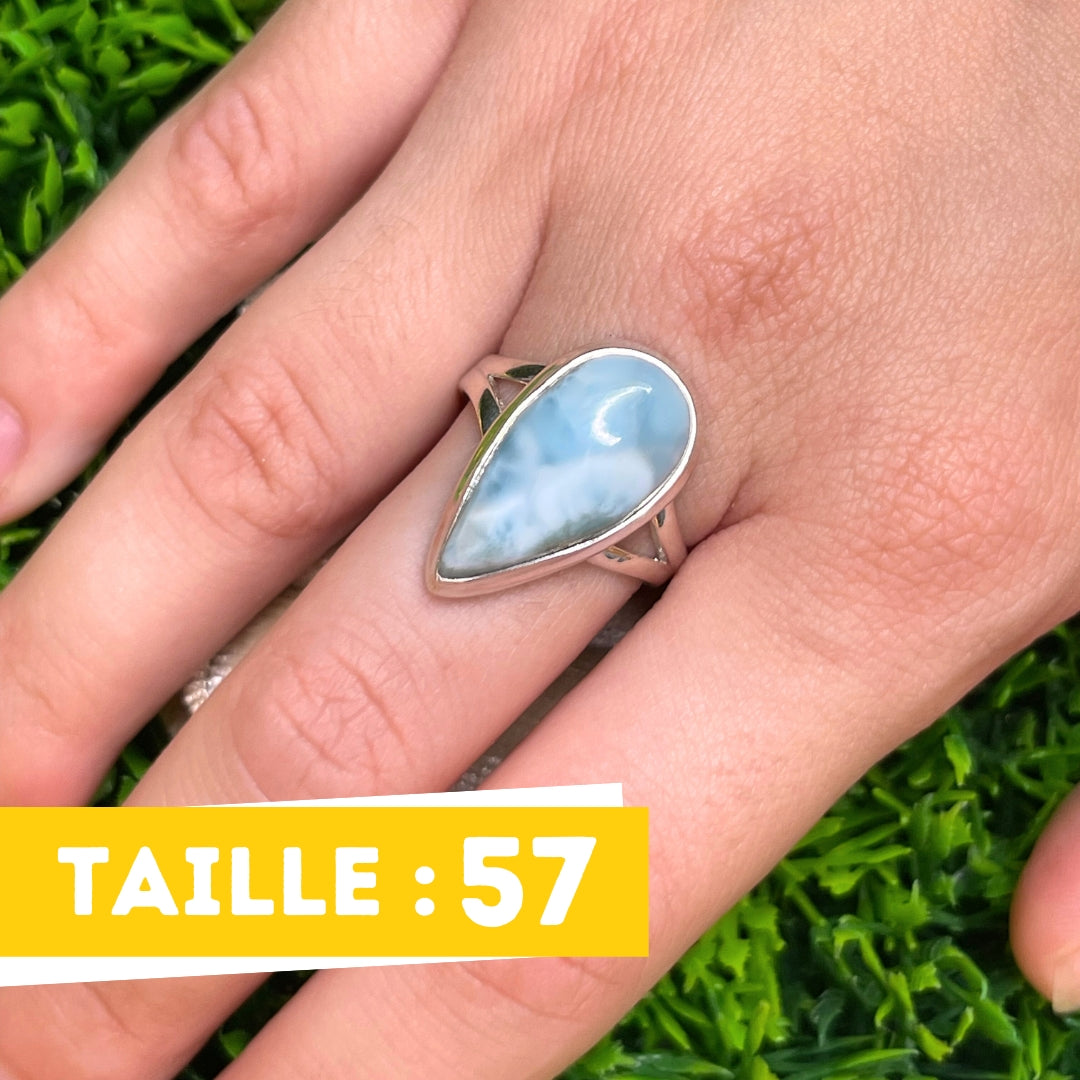 Bague Argent Larimar #50