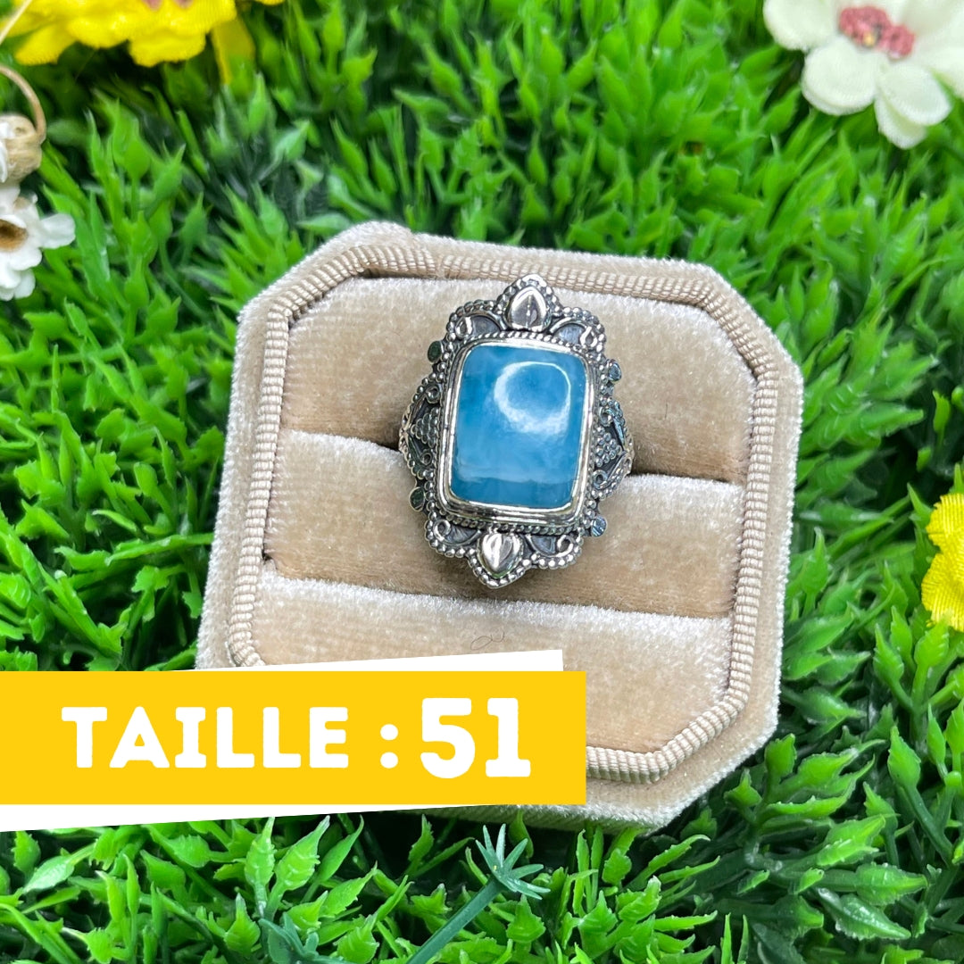 Bague Argent 925 Larimar #18