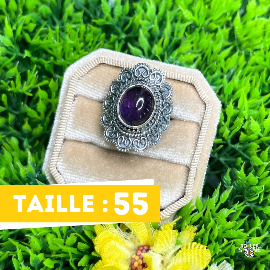 Bague Argent 925 Améthyste #172