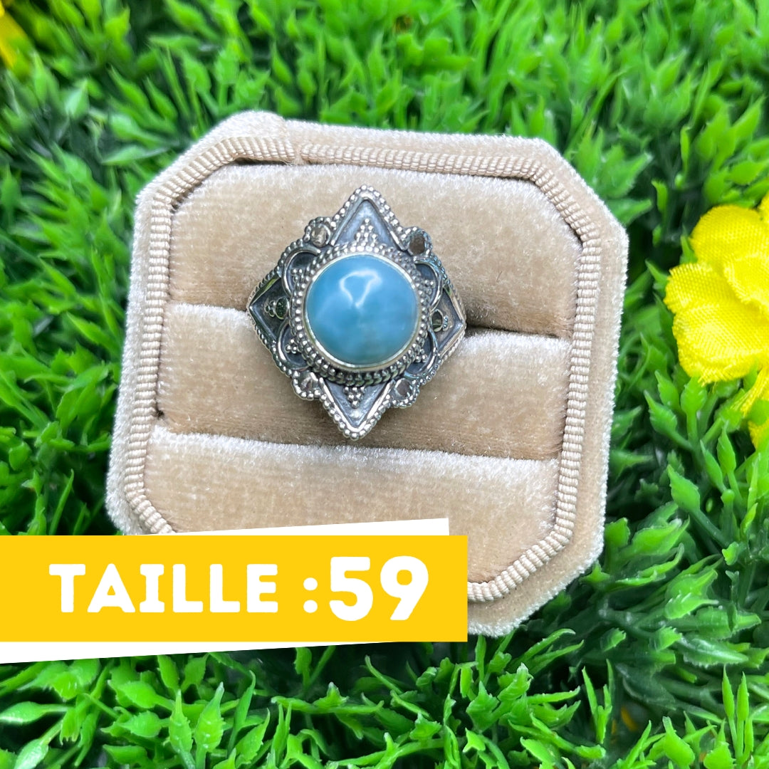 Bague Argent 925 Larimar #30