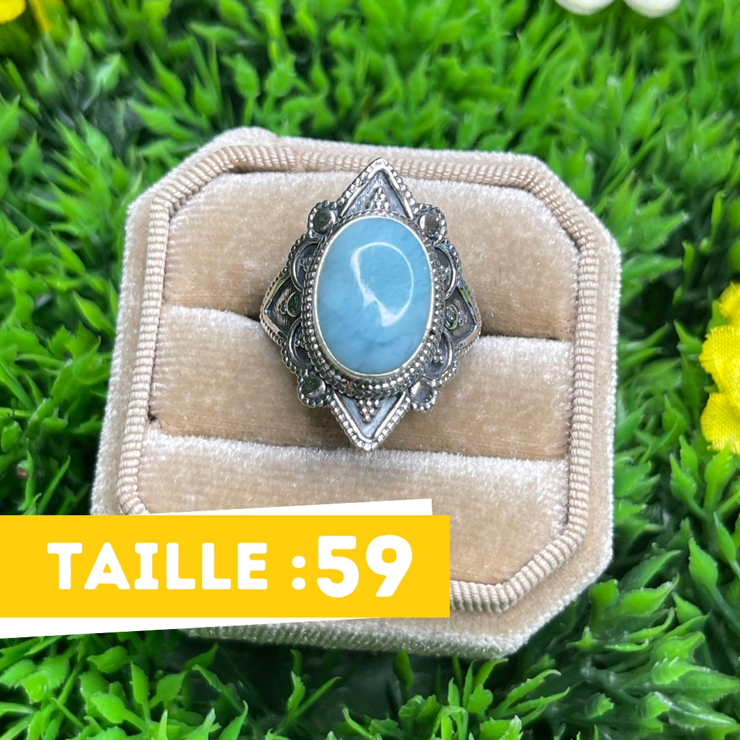 Bague Argent 925 Larimar #41