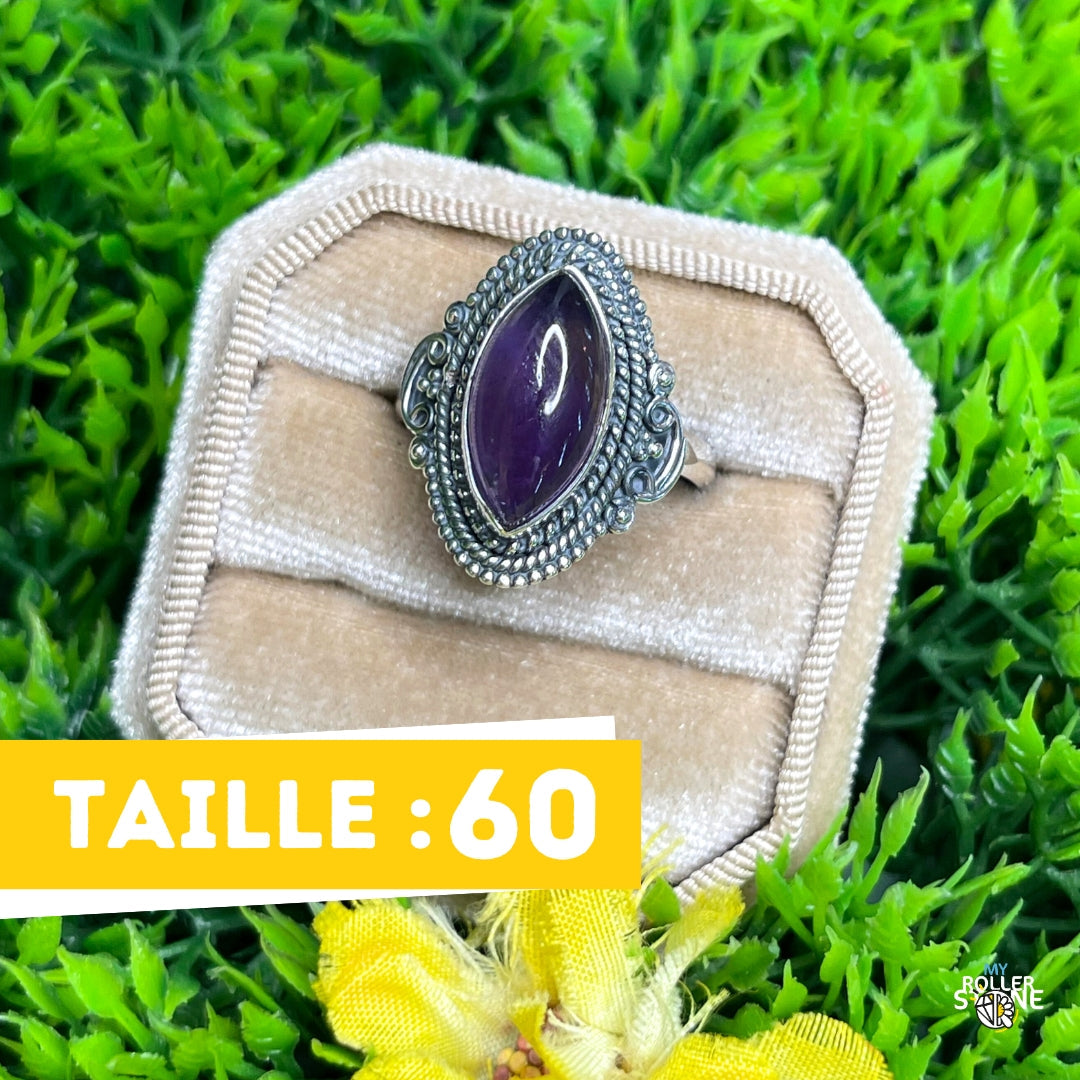 Bague Argent 925 Améthyste #161