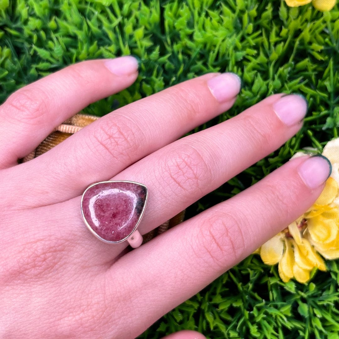 Bague Argent Rhodonite Australienne #6