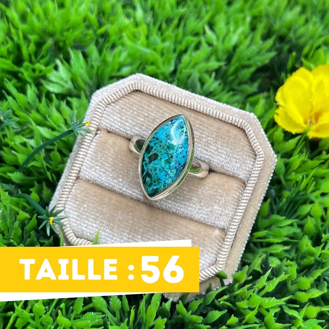 Bague Malachite Chrysocolle #6