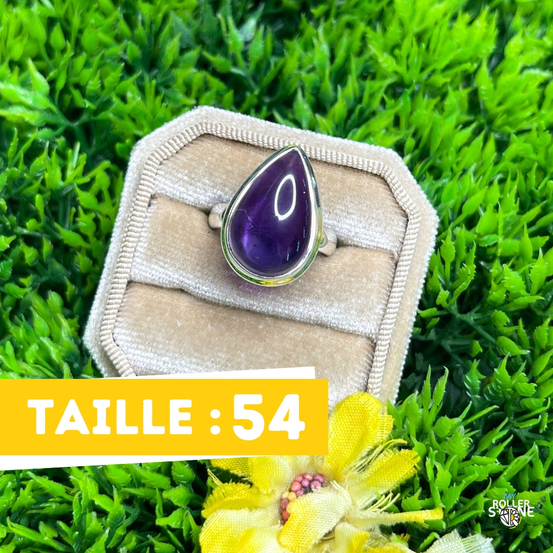 Bague Argent 925 Améthyste #104