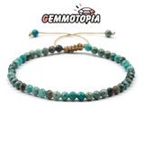 Bracelet Ajustable Turquoise Pérou