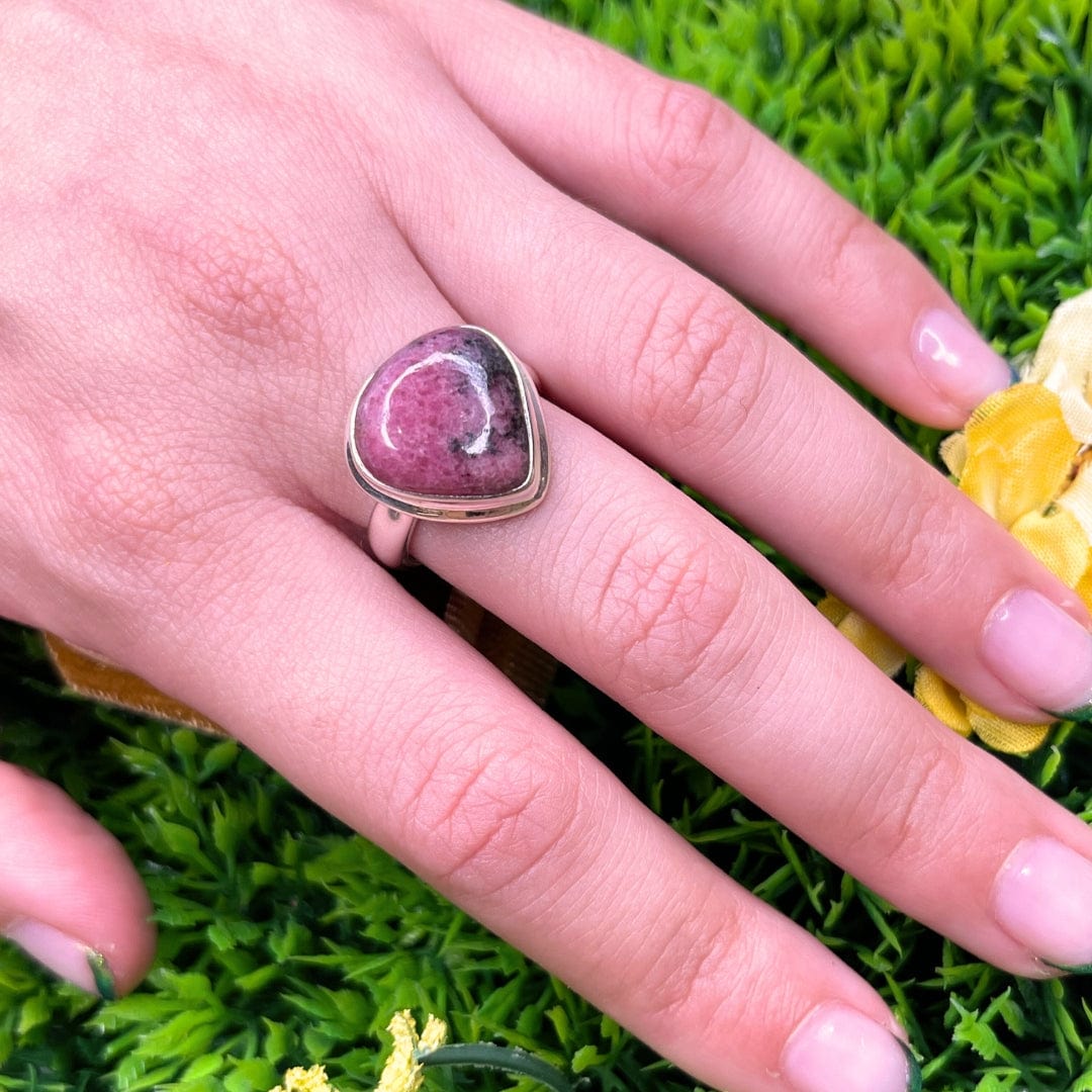 Bague Argent Rhodonite Australienne #31