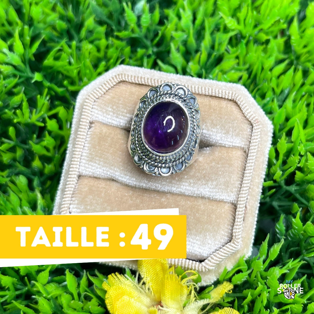 Bague Argent 925 Améthyste #158