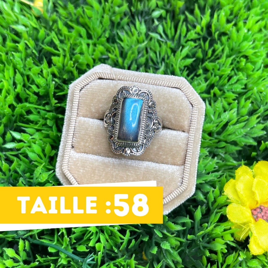 Bague Labradorite Bluefire Argent 925 #43