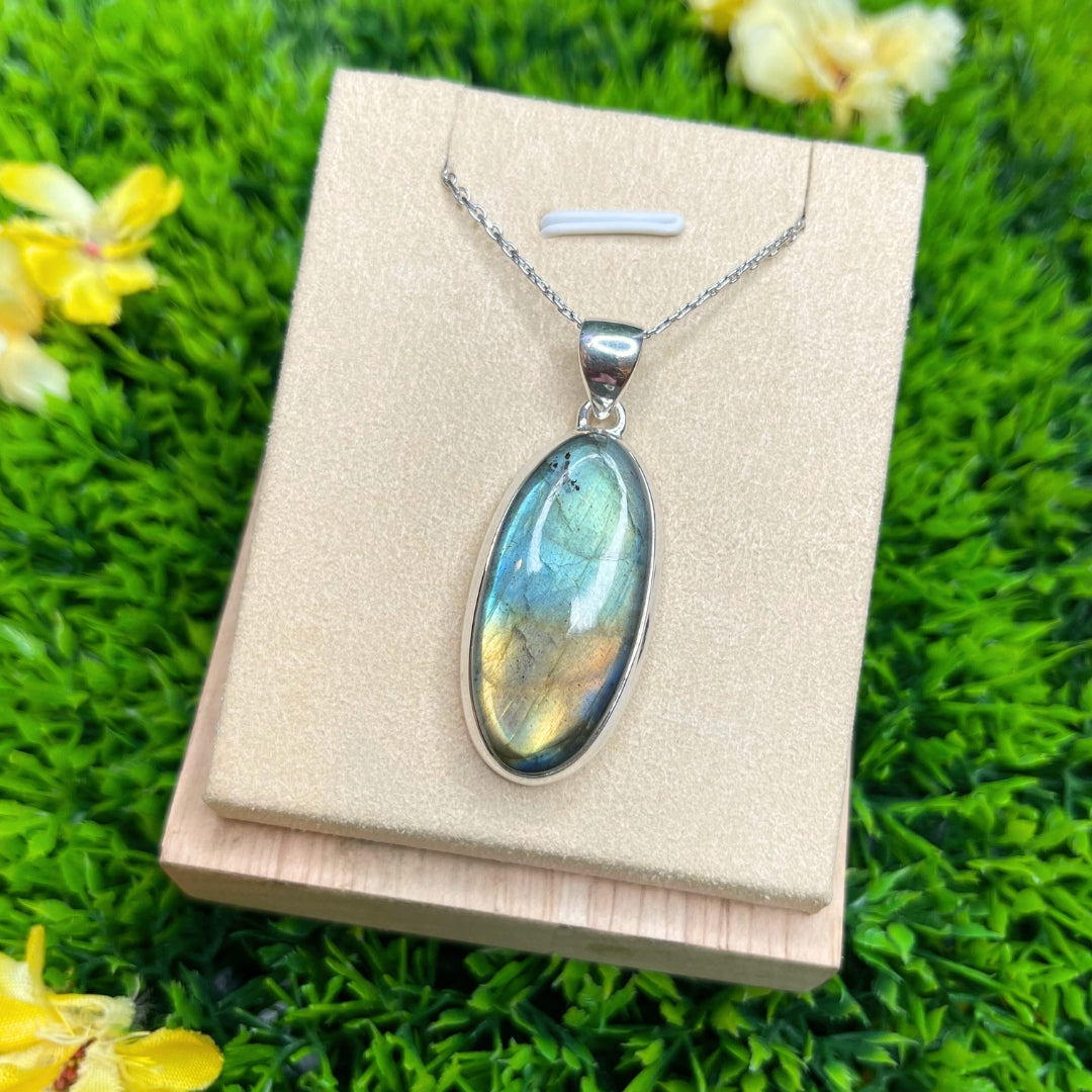 Pendentif Labradorite Blue Fire #5