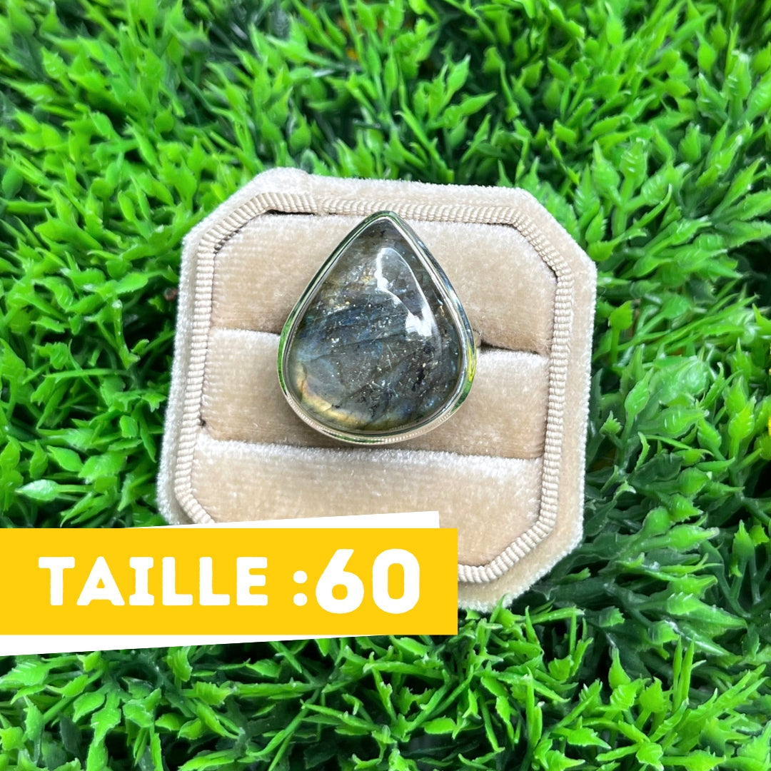 Bague Argent Labradorite Multifire #162