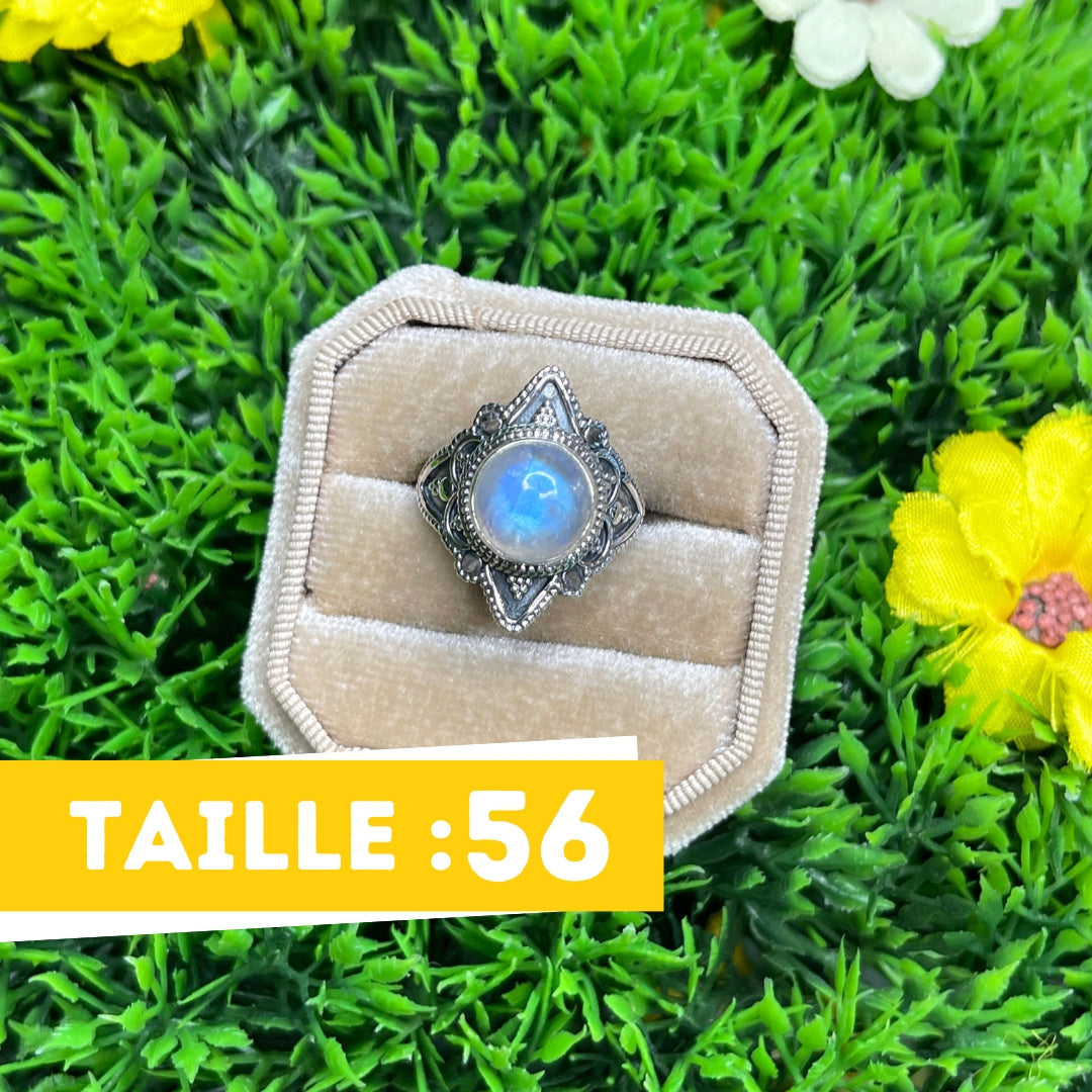 Bague Argent 925 Pierre de Lune #36