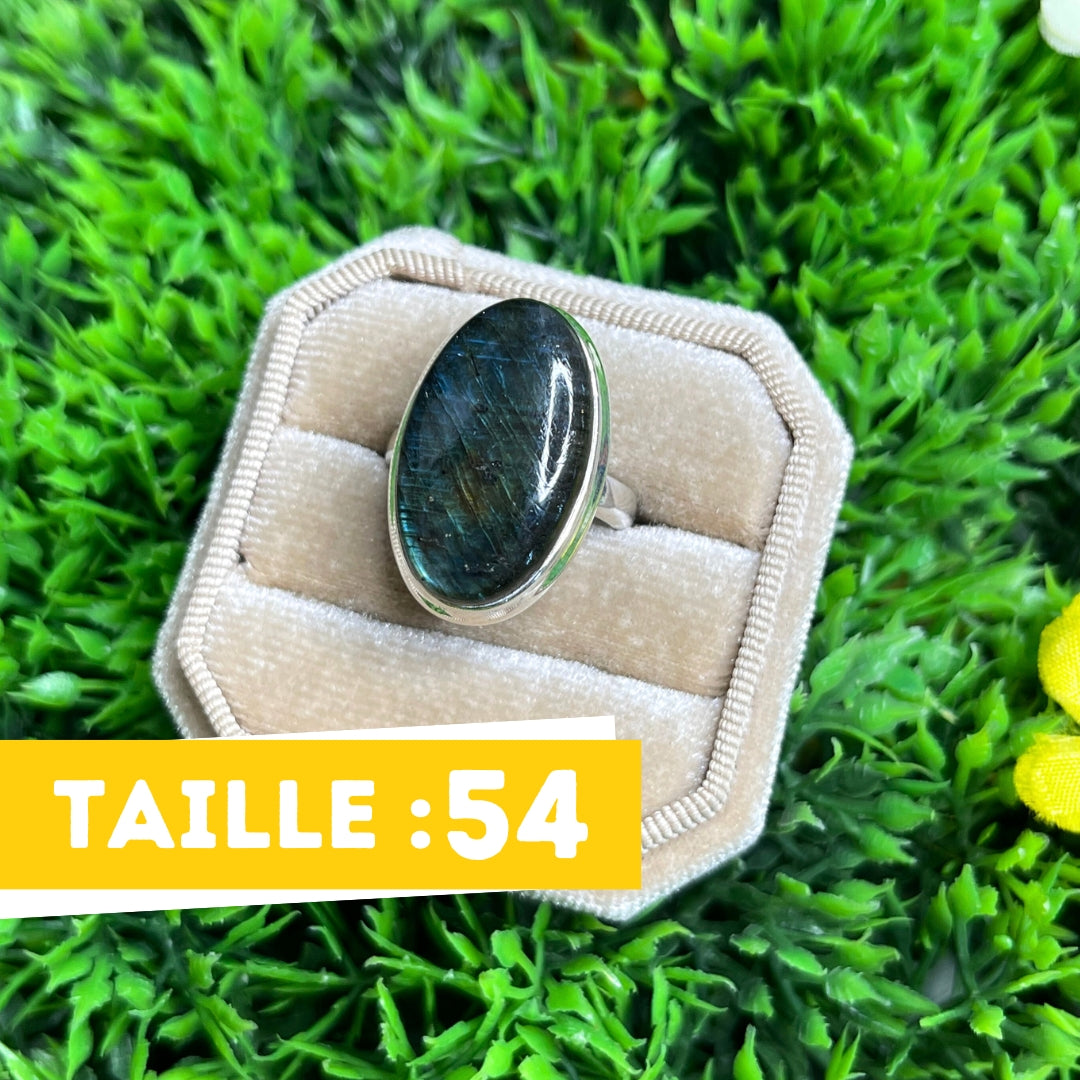 Bague Argent Labradorite Multifire #30