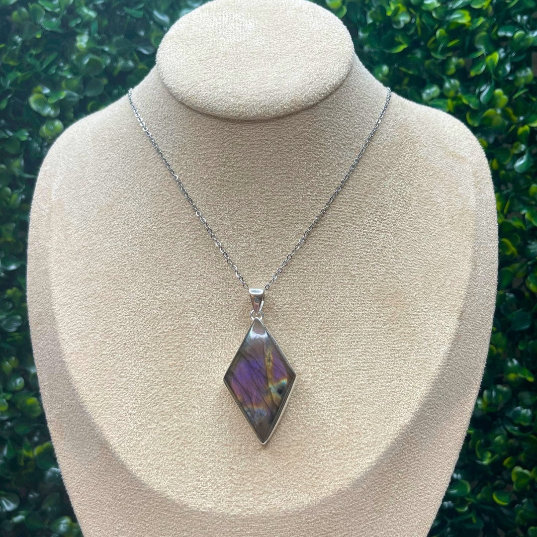 Pendentif Labradorite Purple Fire #11