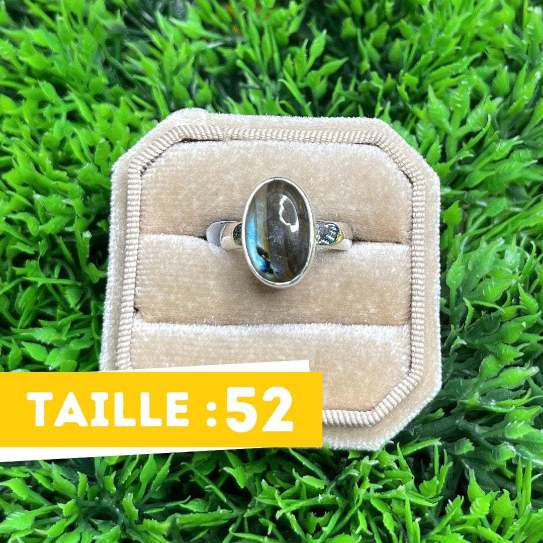 Bague Argent Labradorite Multifire #163