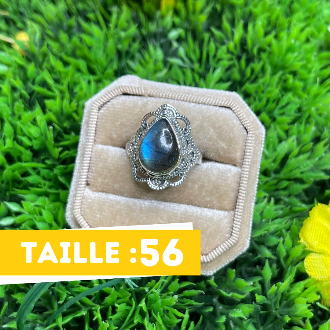 Bague Labradorite Bluefire Argent 925 #41