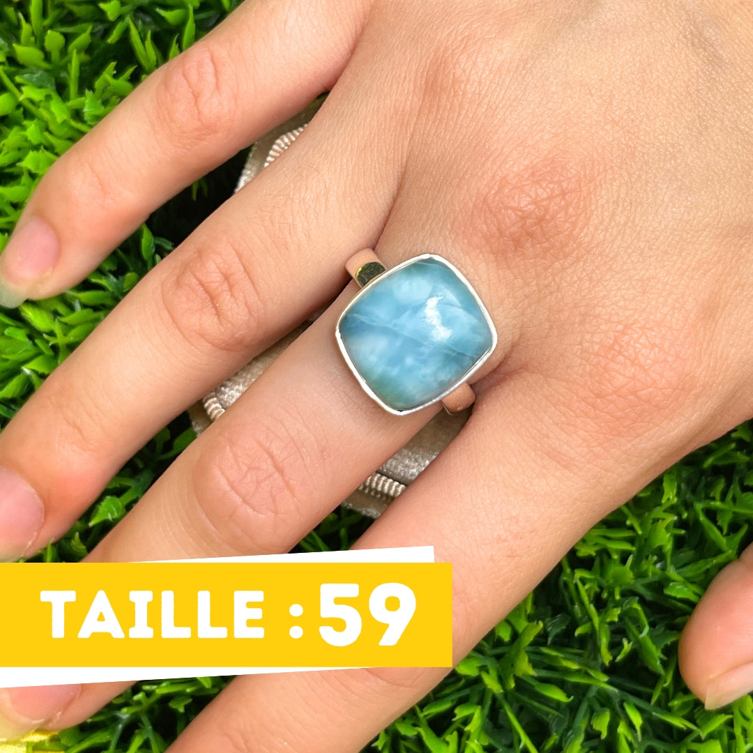 Bague Argent Larimar #47