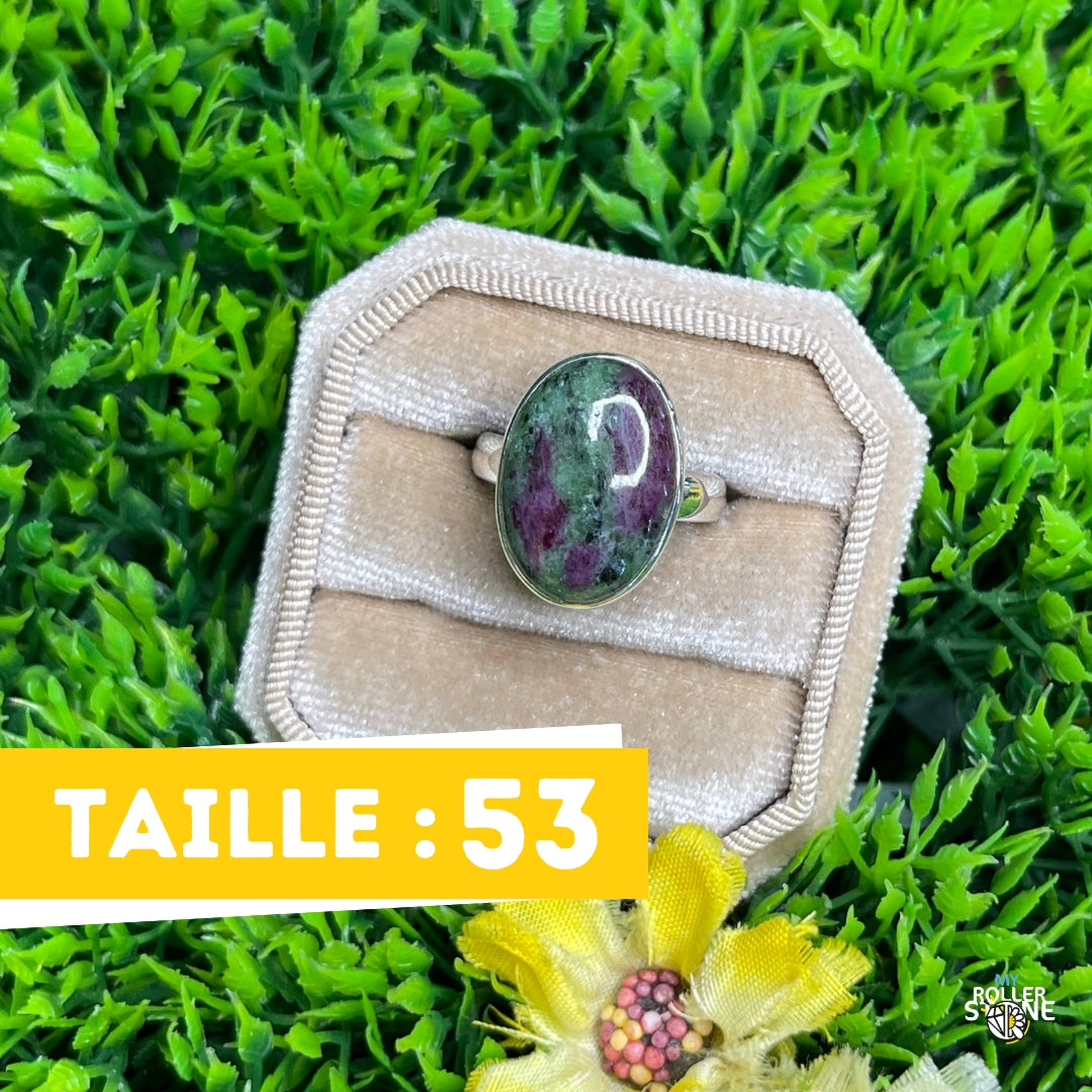 Bague Argent Rubis Zoïsite #2