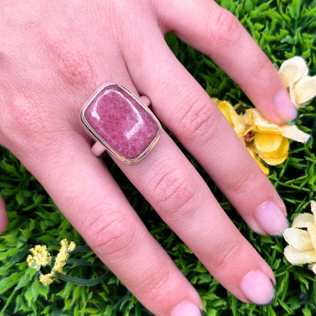 Bague Argent Rhodonite Australienne #25