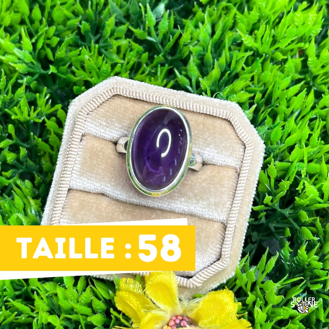 Bague Argent 925 Améthyste #132