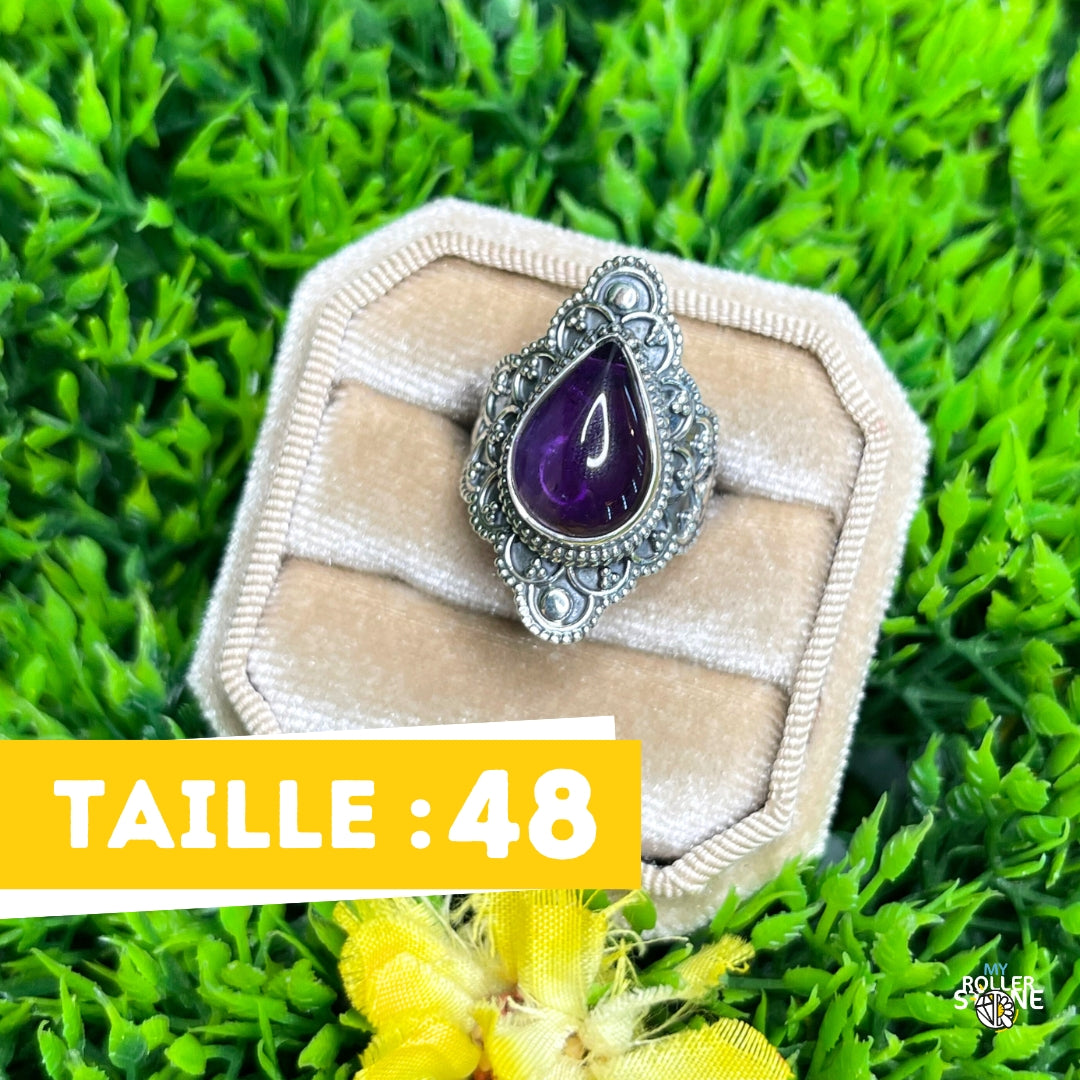 Bague Argent 925 Améthyste #152