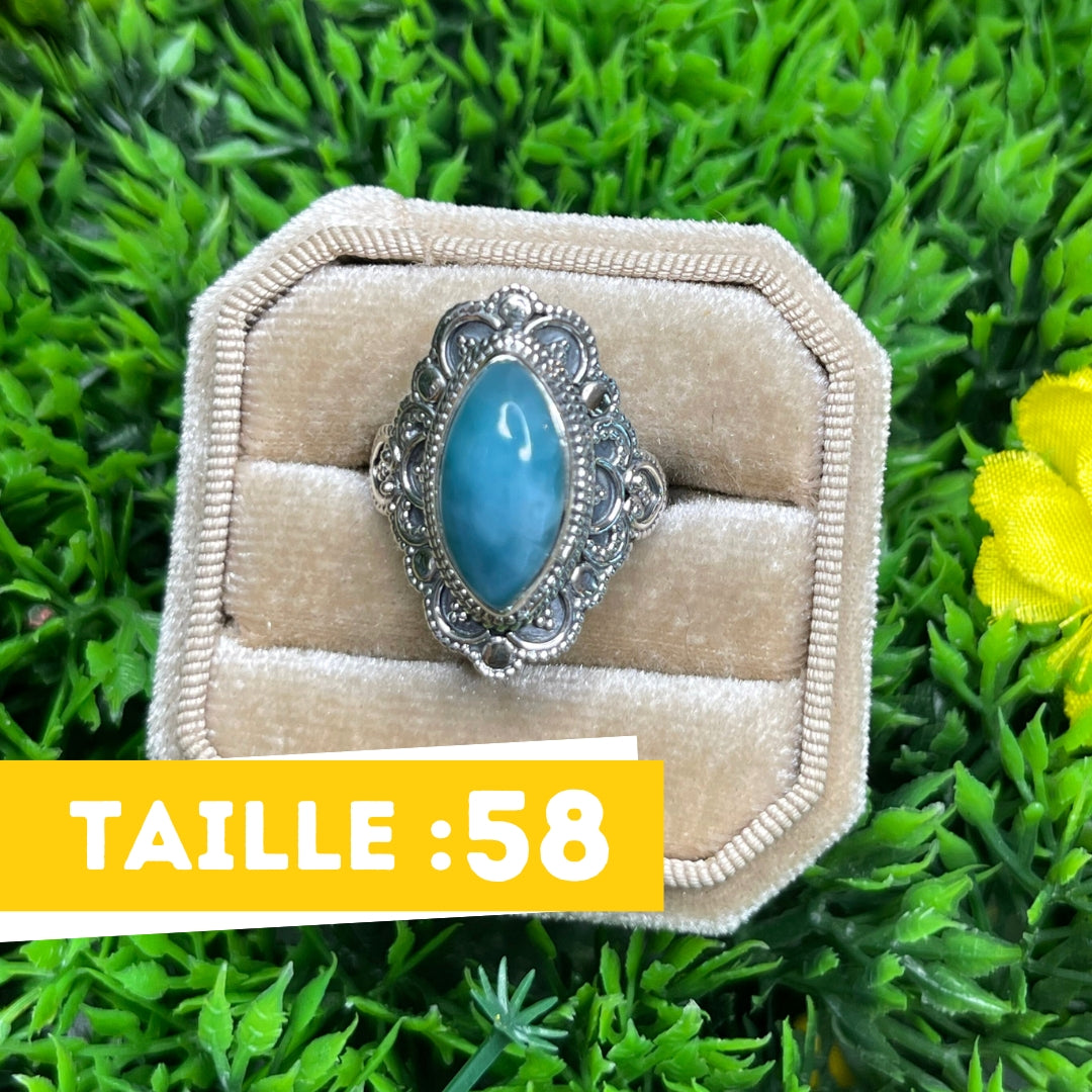 Bague Argent 925 Larimar #2