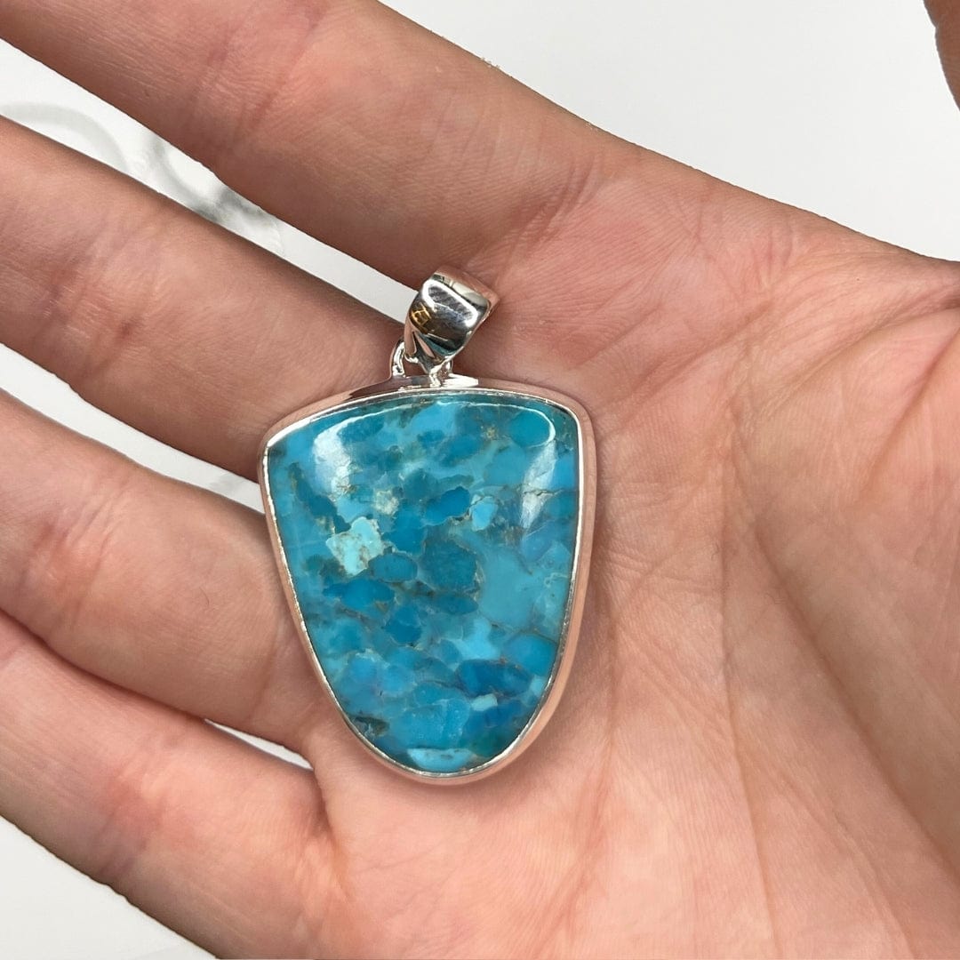 Pendentif Argent 925 Turquoise Mohave #2