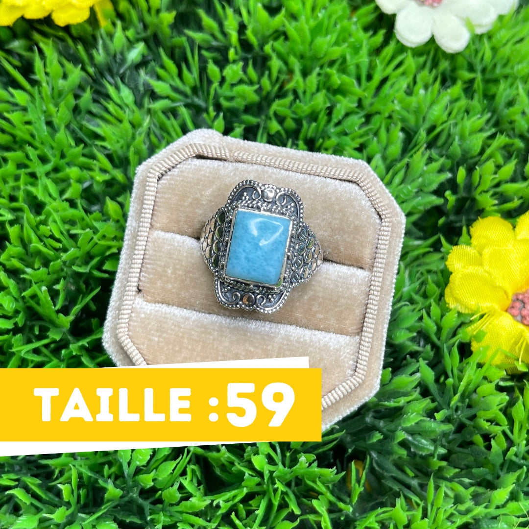 Bague Argent 925 Larimar #43