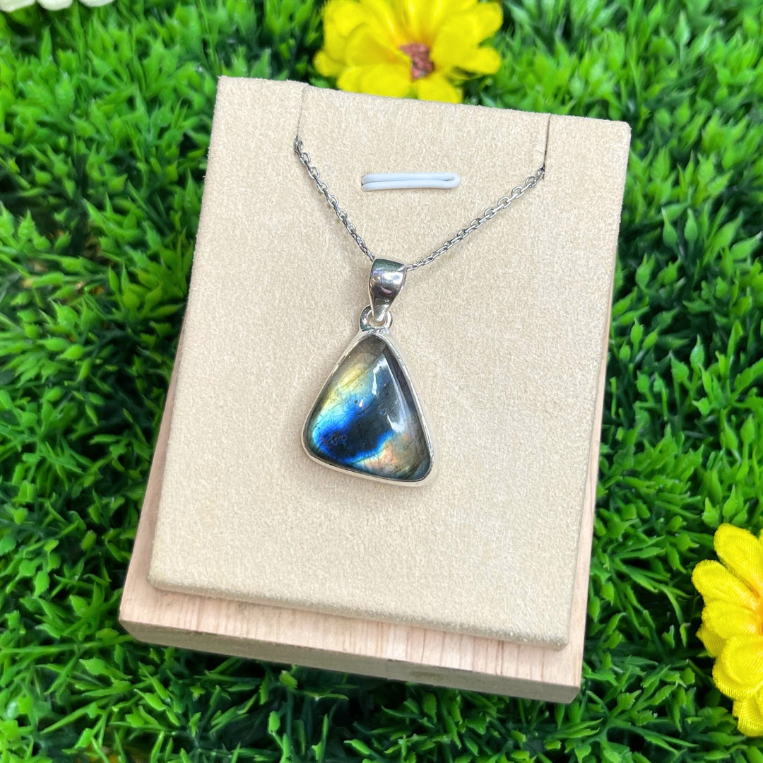 Pendentif Labradorite Blue Fire #27