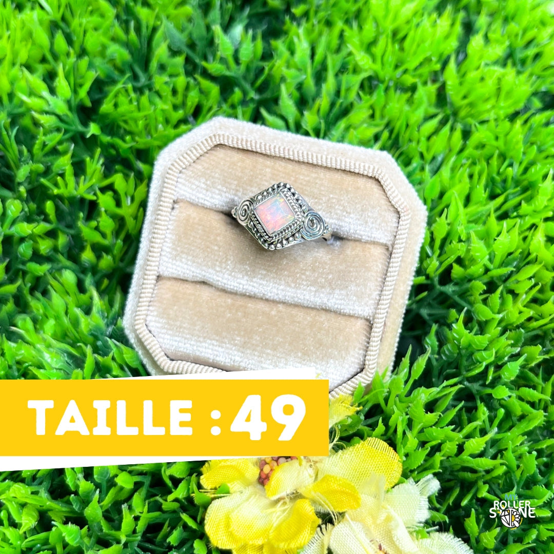 Bague Argent Opale d&#39;Ethiopie #418