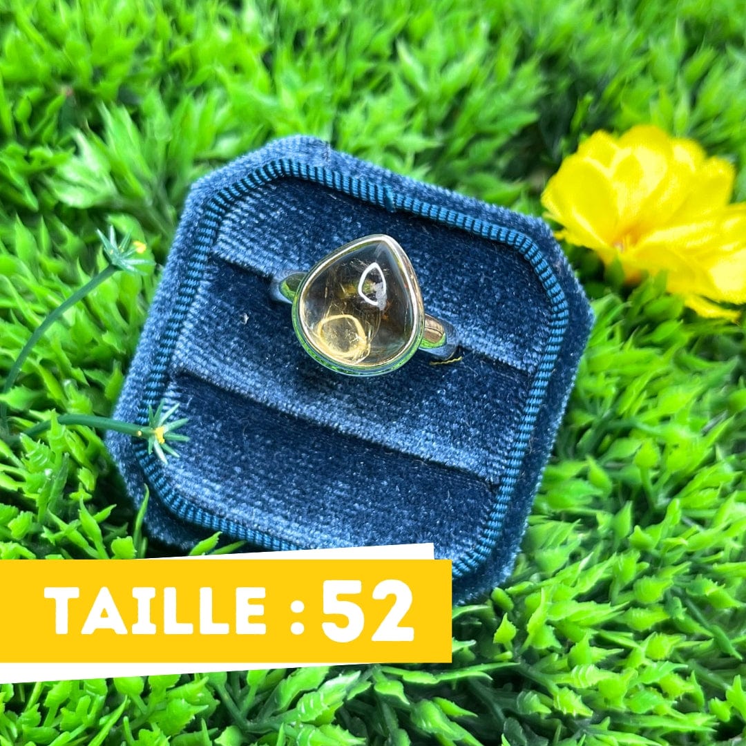 Bague Argent Citrine #14