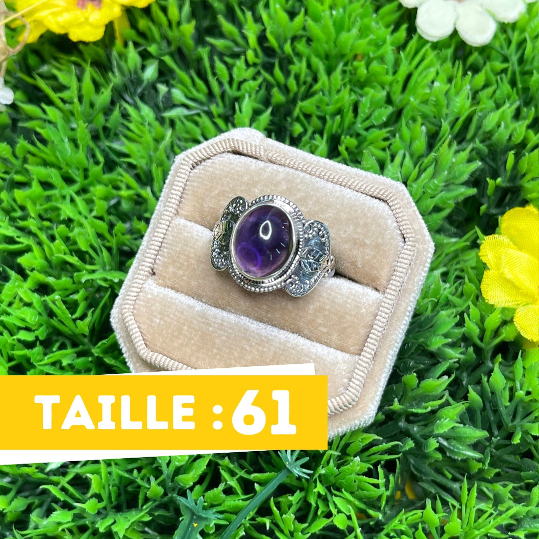 Bague Argent 925 Améthyste #19