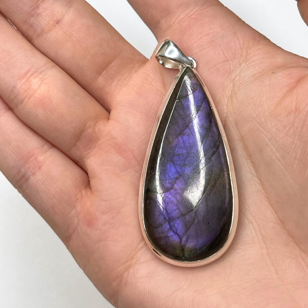 Pendentif Labradorite Purple Fire #25