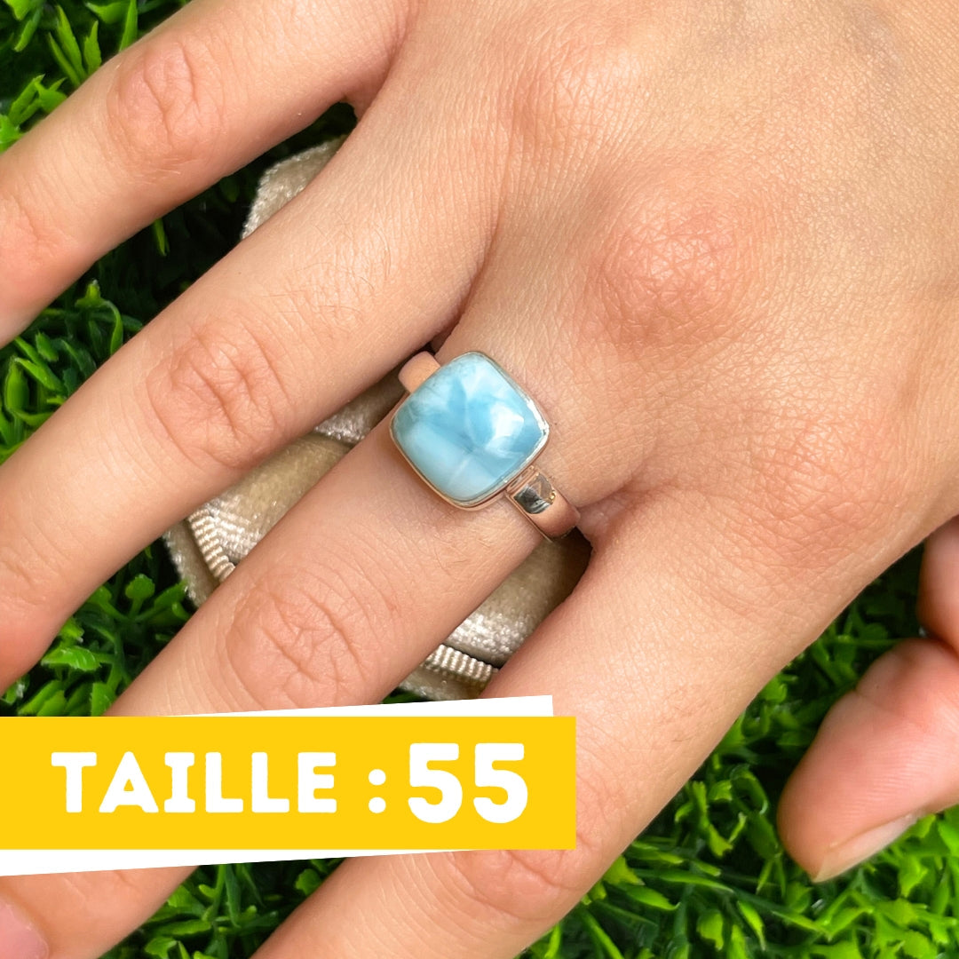 Bague Argent Larimar #68