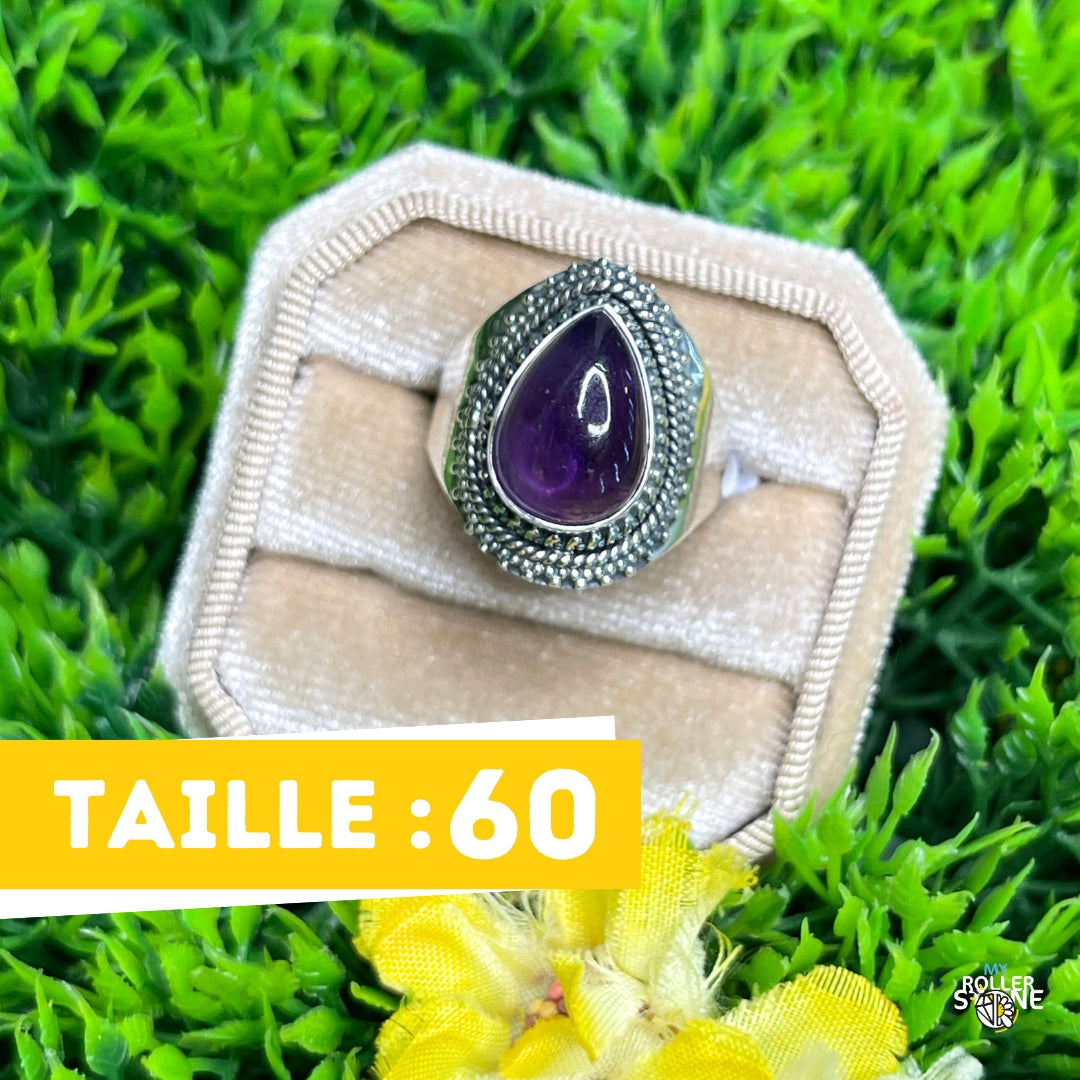 Bague Argent 925 Améthyste #160