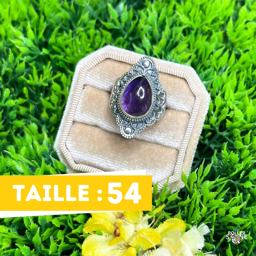 Bague Argent 925 Améthyste #186