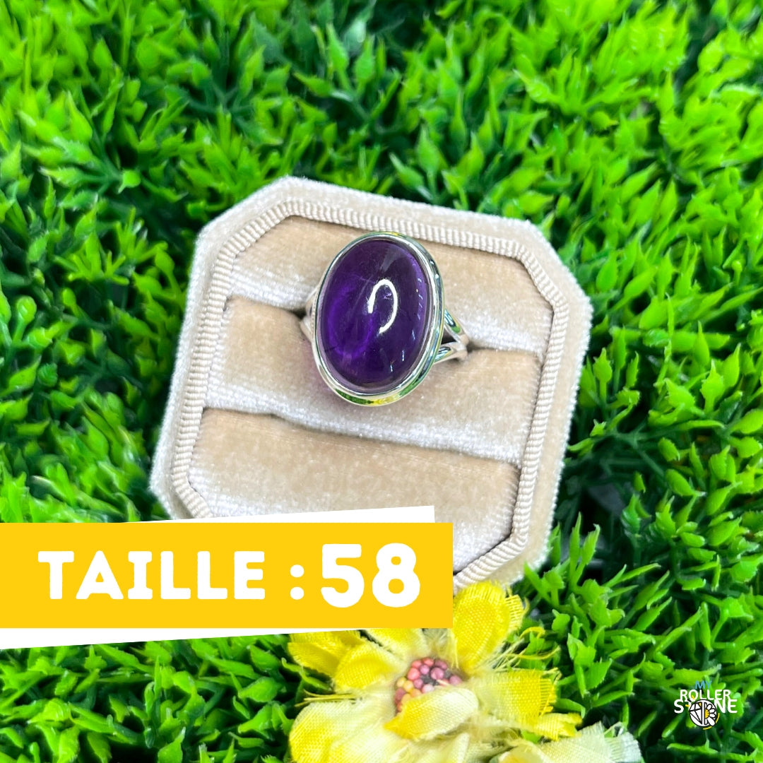 Bague Argent 925 Améthyste #135